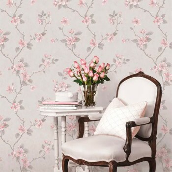 Papel de Parede Folhas e Flores - Palazzo 2 - G67614 - Vinílico