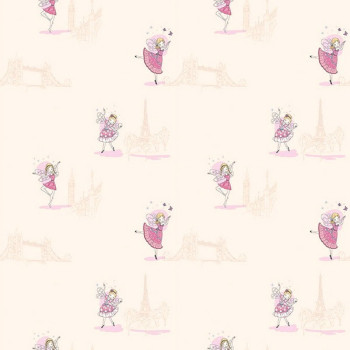 Papel de Parede Fada Bailarina - All Kids - H2911802 - TNT-Vinilíco