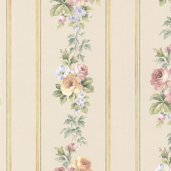 Papel de Parede Rose Garden 2 - CN24640 - VINÍLICO - LAVÁVEL 