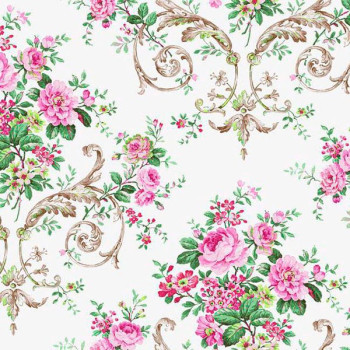 Papel de Parede Roses - PN0403 - VINÍLICO - LAVÁVEL 