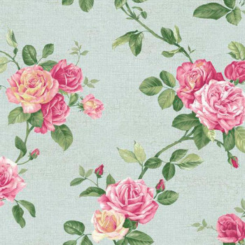 Papel de Parede Roses - PN0472 - VINÍLICO - LAVÁVEL 