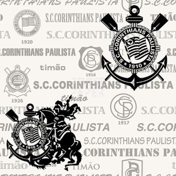 Corinthians SC302-01 Papel de Parede Chinês Vinílico  