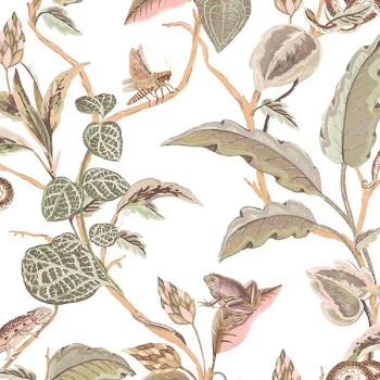 Papel de Parede Folhas e Flores - Botany House - 15507 - Vinílico