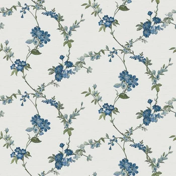 Papel de Parede Folhas e Flores - HF Orient - 221213 - Vinílico - TNT 