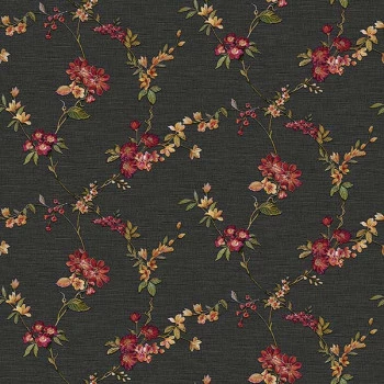 Papel de Parede Folhas e Flores - HF Orient - 221214 - Vinílico - TNT 