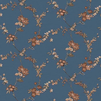 Papel de Parede Folhas e Flores - HF Orient - 221215 - Vinílico - TNT 