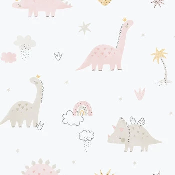 Papel de Parede Dinossauro - Enzo - 283-1 - Vinílico