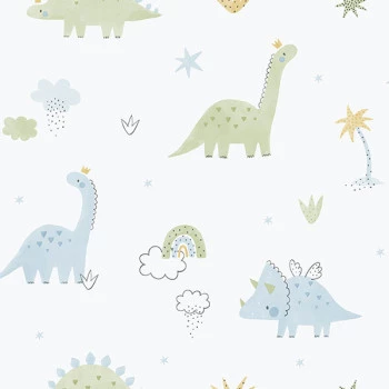 Papel de Parede Dinossauro - Enzo - 283-2 - Vinílico