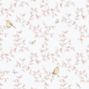 Papel de Parede Folhas e Flores - Enzo - 284-1 - Vinílico