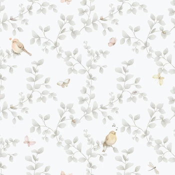 Papel de Parede Folhas e Flores - Enzo - 284-2 - Vinílico