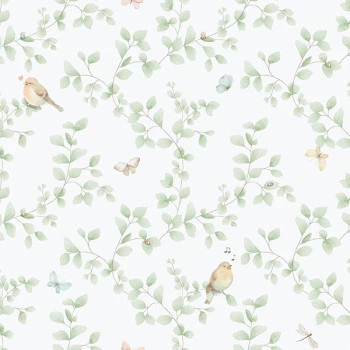 Papel de Parede Folhas e Flores - Enzo - 284-3 - Vinílico