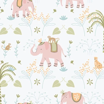 Papel de Parede Elefante - Enzo - 285-1 - Vinílico