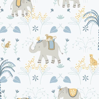 Papel de Parede Elefante - Enzo - 285-2 - Vinílico
