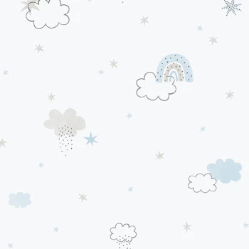 Papel de Parede Nuvem - Enzo - 288-2 - Vinílico