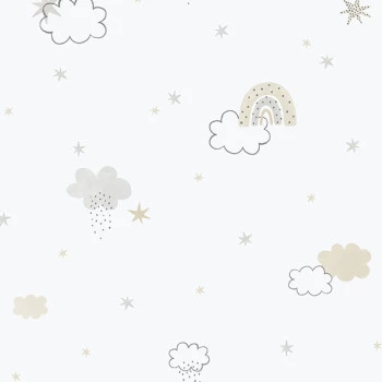 Papel de Parede Nuvem - Enzo - 288-3 - Vinílico