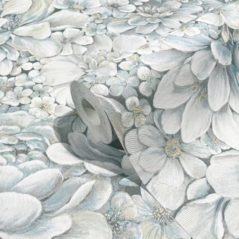 Papel de Parede Folhas e Flores - Botânica - 33953 - Vinílico