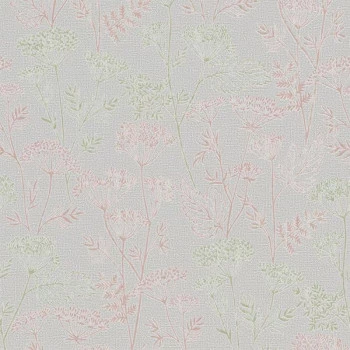 Papel de Parede Folhas e Flores - Kylie - 34322 - Lavável, TNT, Texturizado, Vinílico