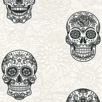 Papel de Parede Caveira - Boys & Girls 6 - 358171 - TNT
