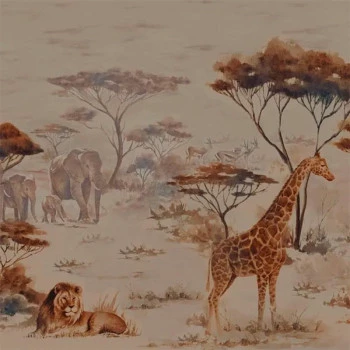 Papel de Parede Animal - African Queen III - 363685P - Lavável, TNT, Texturizado, Vinílico
