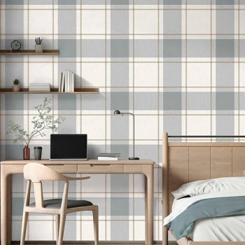 Papel de Parede Xadrez - Top Stripes - 38406 - Vinílico