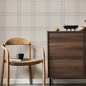 Papel de Parede Xadrez - Top Stripes - 38412 - Vinílico