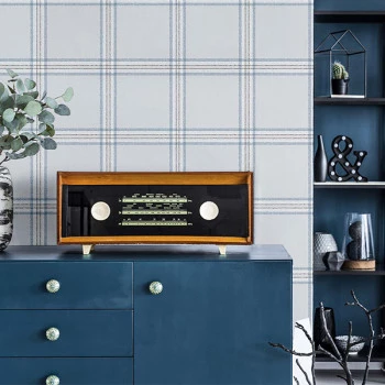 Papel de Parede Xadrez - Top Stripes - 38415 - Vinílico