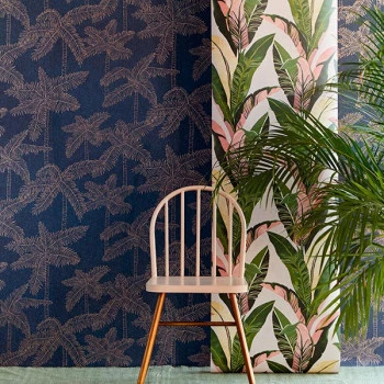 Papel de Parede Folhas e Flores - Vivid - 384514 - TNT/Vinilíco
