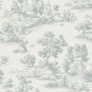 Papel de Parede Toile de Jouy - Goya Collection - 3858-4 - Vinílico