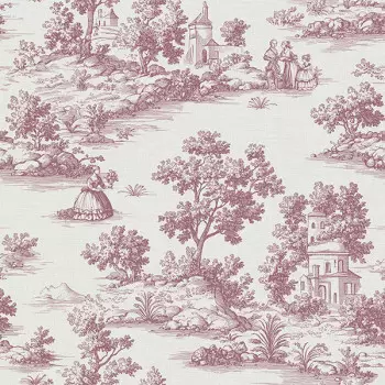 Papel de Parede Toile de Jouy - Goya Collection - 3858-5 - Vinílico