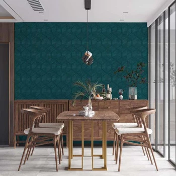 Papel de Parede Geométrico - My Home My SPA - 386901 - Vinílico - Emborrachado