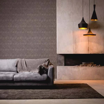 Papel de Parede Geométrico - My Home My SPA - 386902 - Vinílico - Emborrachado