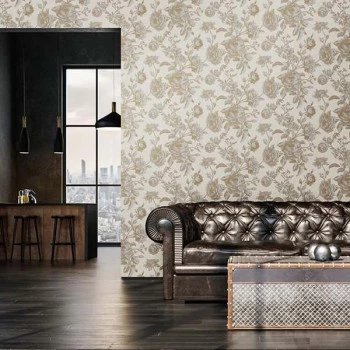 Papel de Parede Folhas e Flores - My Home My SPA - 387003 - Vinílico - Emborrachado
