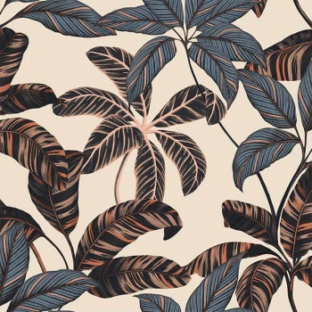 Papel de Parede Folhas e Flores - Contemporâneo - 4104 - Vinilico