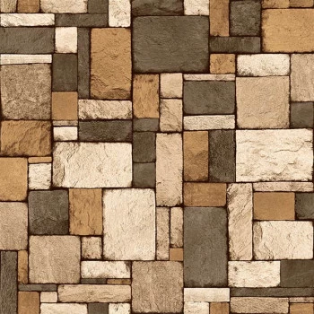 Papel de Parede Pedras e Canjiquinha - Contemporâneo - 4153 - Vinilico