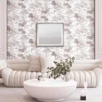 Papel de Parede Folhas e Flores - HF Orient II - 422701 - Vinílico