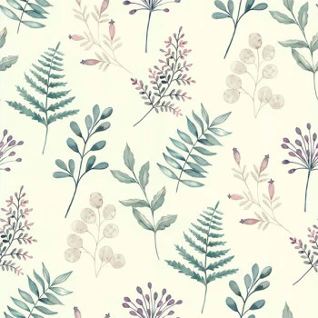 Papel de Parede Folhas e Flores - Sejours & Chambres - 51194301 - Vinílico