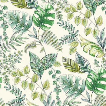 Papel de Parede Folhas e Flores - Sejours & Chambres - 51196204 - Vinílico