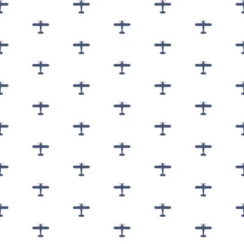 Papel de Parede Aviões - Babylandia - 5422 - Vinilizado