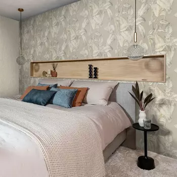 Papel de Parede Folhas e Flores - Allegretto - 571455 - Vinílico