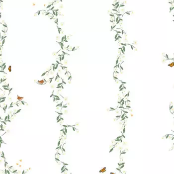 Papel de Parede Folhas e Flores - Passeio no Campo - 602254 - Vinílico