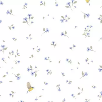 Papel de Parede Folhas e Flores - Passeio no Campo - 602353 - Vinílico