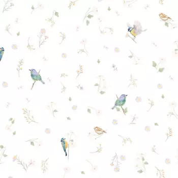 Papel de Parede Folhas e Flores - Passeio no Campo - 602445 - Vinílico