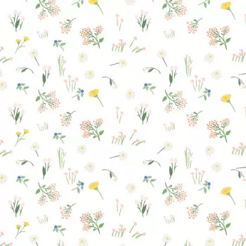 Papel de Parede Folhas e Flores - Passeio no Campo - 602643 - Vinílico