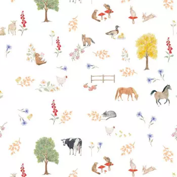 Papel de Parede Infantil - Passeio no Campo - 602681 - Vinílico