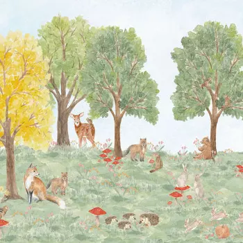 Papel de Parede Infantil - Passeio no Campo - 602742 - Vinílico