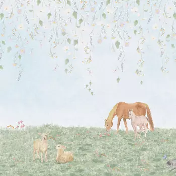 Papel de Parede Infantil - Passeio no Campo - 602773 - Vinílico