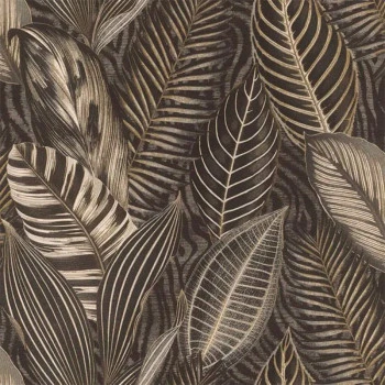 Papel de Parede Folhas e Flores - African Queen III - 751833 - Lavável, TNT, Texturizado, Vinílico