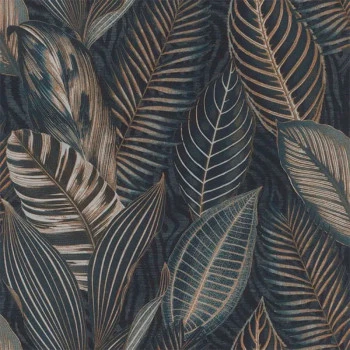 Papel de Parede Folhas e Flores - African Queen III - 751840 - Lavável, TNT, Texturizado, Vinílico