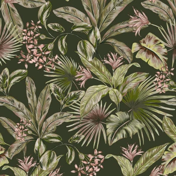 Papel de Parede Folhas e Flores - Botânica - 81284 - Vinílico
