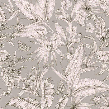 Papel de Parede Folhas e Flores - Botânica - 81420 - Vinílico